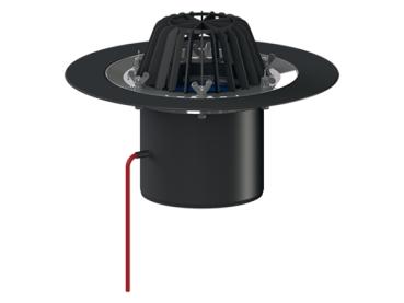 Dachablauf DN160 mit Klemmelement und Heizung (10-30W/230V)  HL62.1/5
